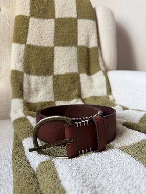 Classic Brown Leather Belt